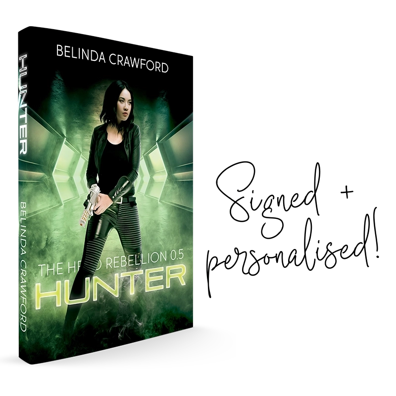 (The Hero Rebellion 0.5) Hunter – Signed paperback