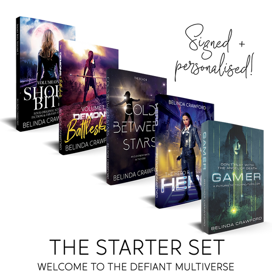 The Defiant Multiverse Starter Set – Signed paperbacks